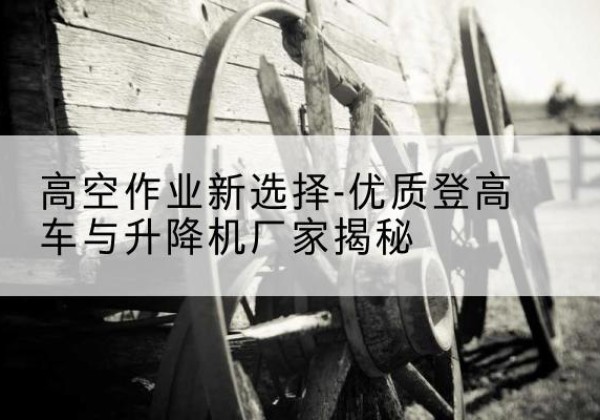 志丹登高车厂家-高空作业新选择-优质登高车与升降机厂家揭秘